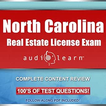 Amazon Com North Carolina Real Estate License Exam Audiolearn Complete Audio Review For The Real Estate License Examination In North Carolina Audible Audio Edition Audiolearn Content Team Lon Harris Audiolearn Audible Audiobooks