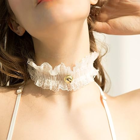 Amazon Yacikone レース チョーカー フリル セクシー レディース コスチューム ホワイト コスプレ 仮装 通販