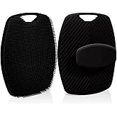 Silicone Body Scrubber, Premium Silicone Shower Scrubber for Nourishing Cleaning & Exfoliating Your Skin Lather Boosting Bristles with Ergonomic No-Slip Handle, Body Exfoliator for Men and Women