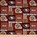 NFL Cotton Broadcloth San Francisco 49er's Patchwork Red Fabric By The Yard