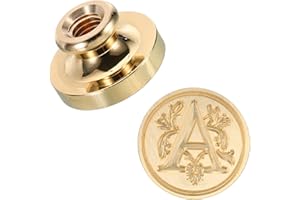 PATIKIL Alphabet a Wax Seal Stamp, Initial Letter Sealing Wax Stamp Classic Retro Brass Head for Envelope Invitation Cards