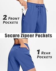 MAGCOMSEN Golf Shorts for Women 8" Hiking Shorts