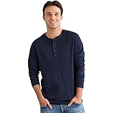 Fair Indigo Men's Organic All-Cotton Luxe Henley Shirt