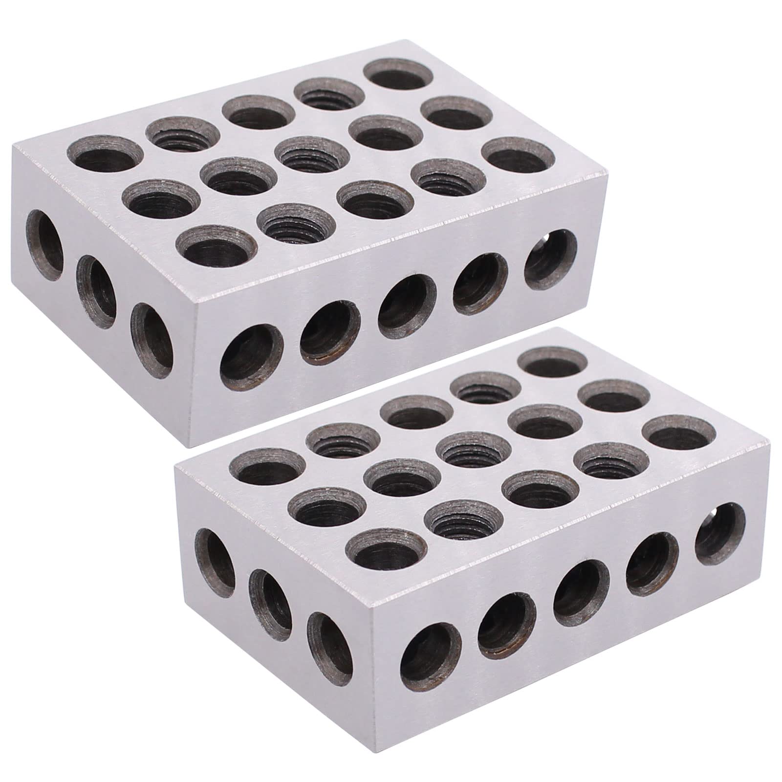 HouYeen Pair of 1 2 3 Blocks Precision 0.0002in Engineer Ground Hardened Milling Tools