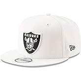 New Era NFL 9FIFTY Team Color Adjustable Snapback Hat Cap - One Size (US, Alpha, One Size, Las Vegas Raiders - White)