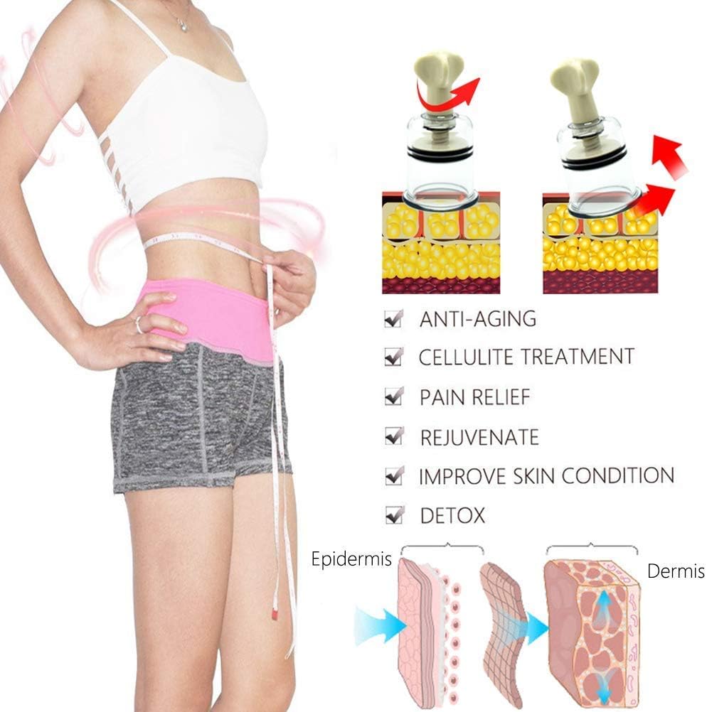 Vacuum Cupping Multi-Functional Rotary Magnetic Therapy Cupping Device Relax Biomagnetic Chinese Cupping Therapy Set 2PCS(L): Health & Personal Care