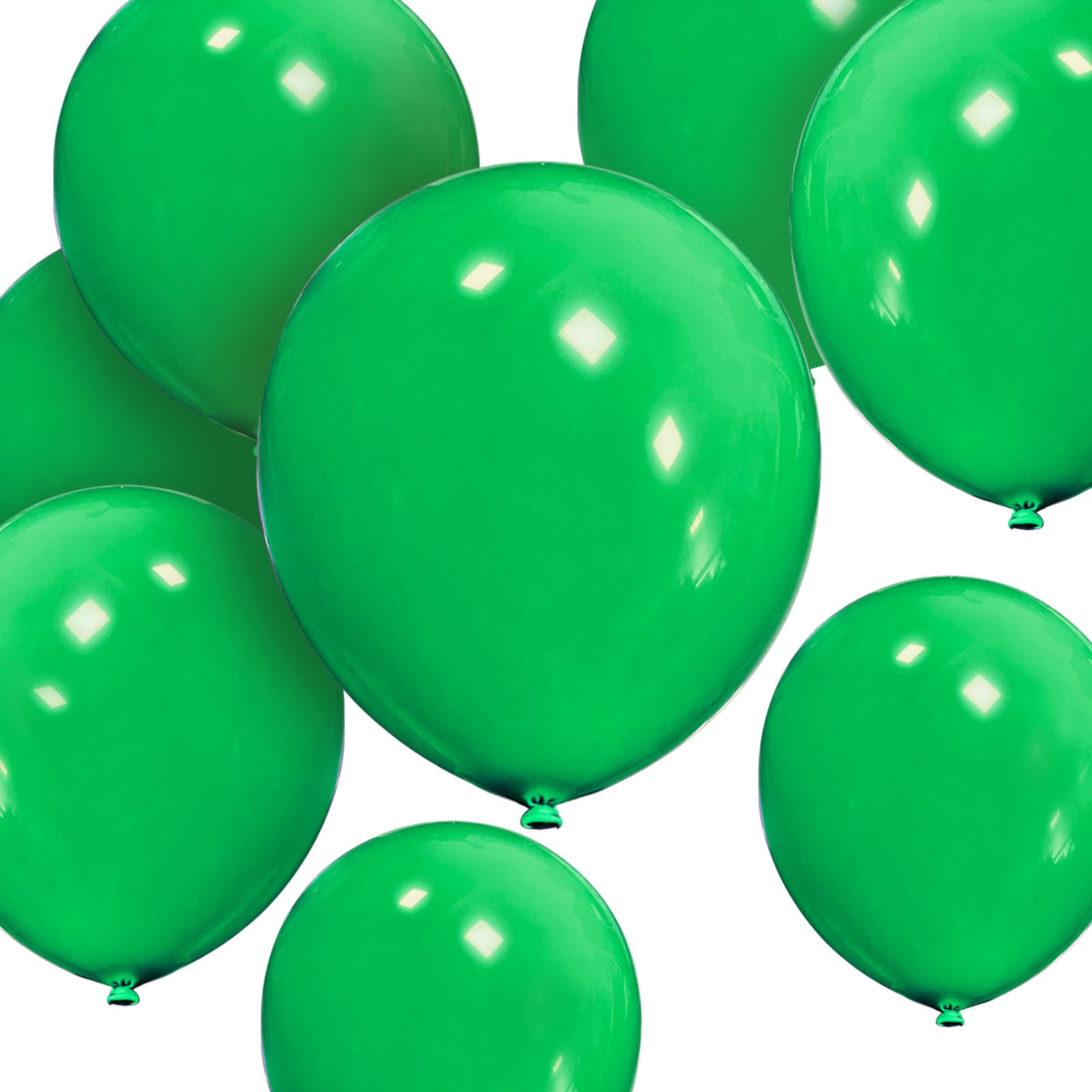 HYKJNBW Green Balloons 12 inch 50 pack Strong Thicken Green Latex Balloons Round Helium Balloon for Birthday Kids Party Weddings Baby Shower Christmas Decorations Accessories