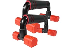 AVIVOR Push Up Bars - Robust Handle Generous Foam Anti-slip Footpads Workout Stands for Strength Training, Push Up Stands for Home Fitness Floor Workouts