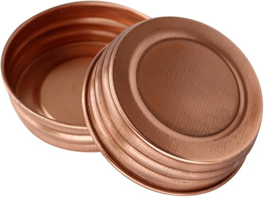 Amazon Com Shiny Copper Decorative Mason Jar Lids 4 Pack