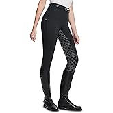 NAMAZU Women's Full Seat Riding Tights Active Silicon Grip Horse Riding Tights Equestrian