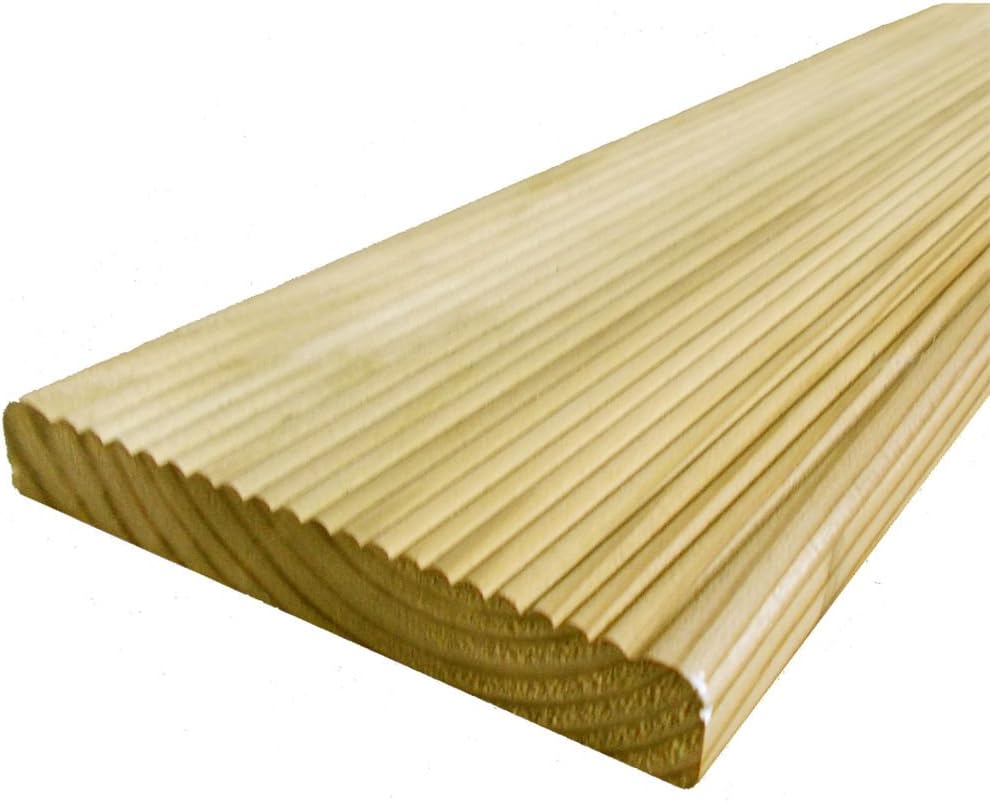 30 Value Decking Boards 19 x 118mm - Cheap Tanalised Garden Decking (30 x 2.4m Value Decking Boards)