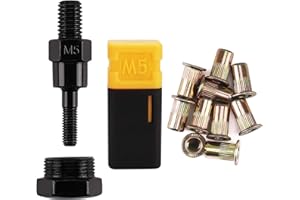 Amjoy Rivet Nut Tool Mandrel M5 and 10 Rivet Nuts, Rivet Tool Set Spare Part, Nutsert Tool Accessories Set Compatible with RZX/Astro Riveters