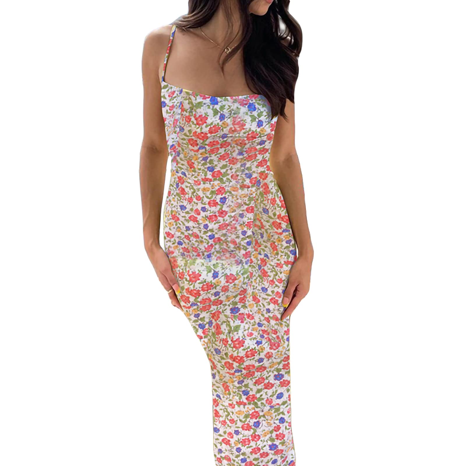 KMBANGI Women Cutout Backless Maxi Dress Sexy