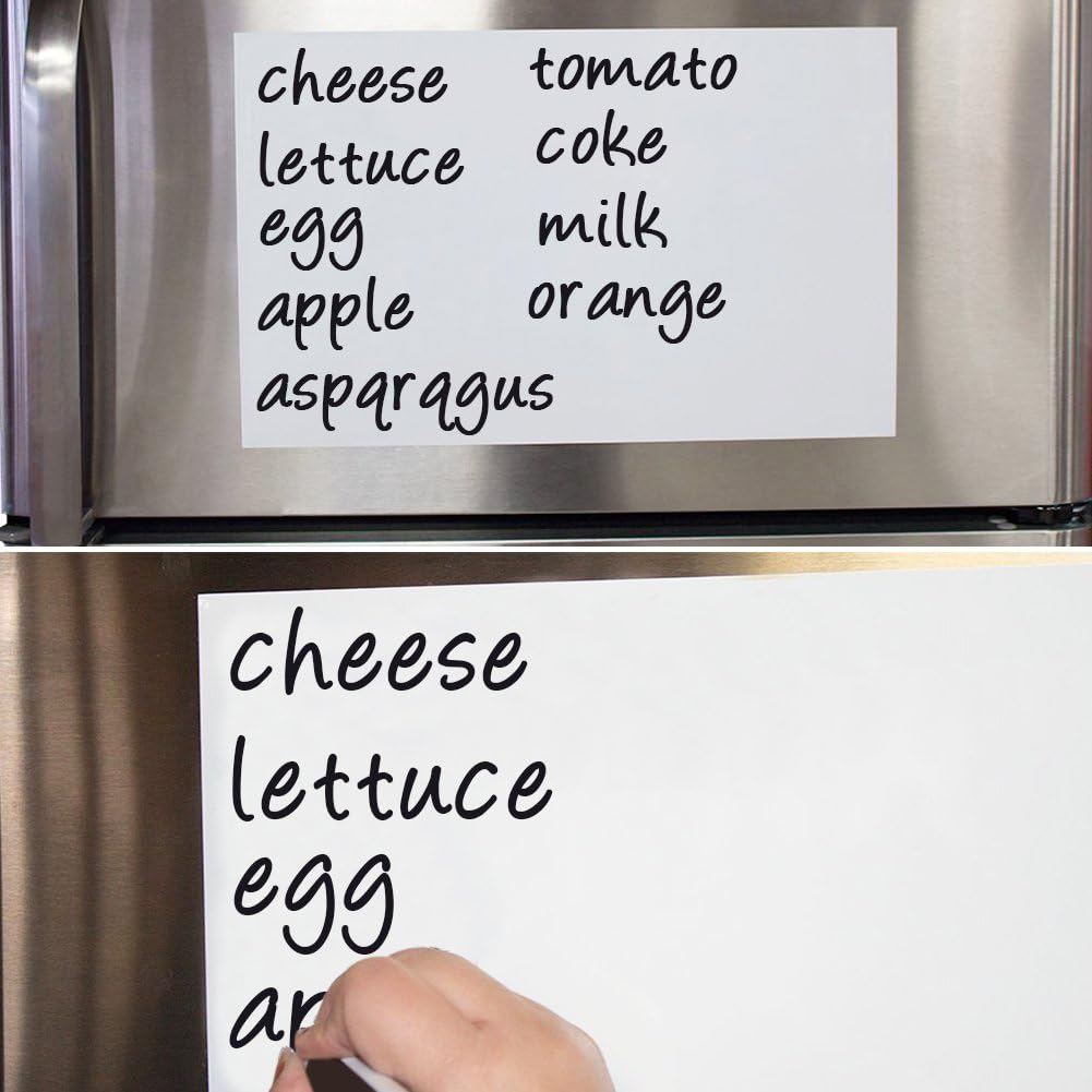 Magnetic Dry Erase Whiteboard Sheet for Refrigerator 11.81" x 16.54" Fridge Board and Reminders