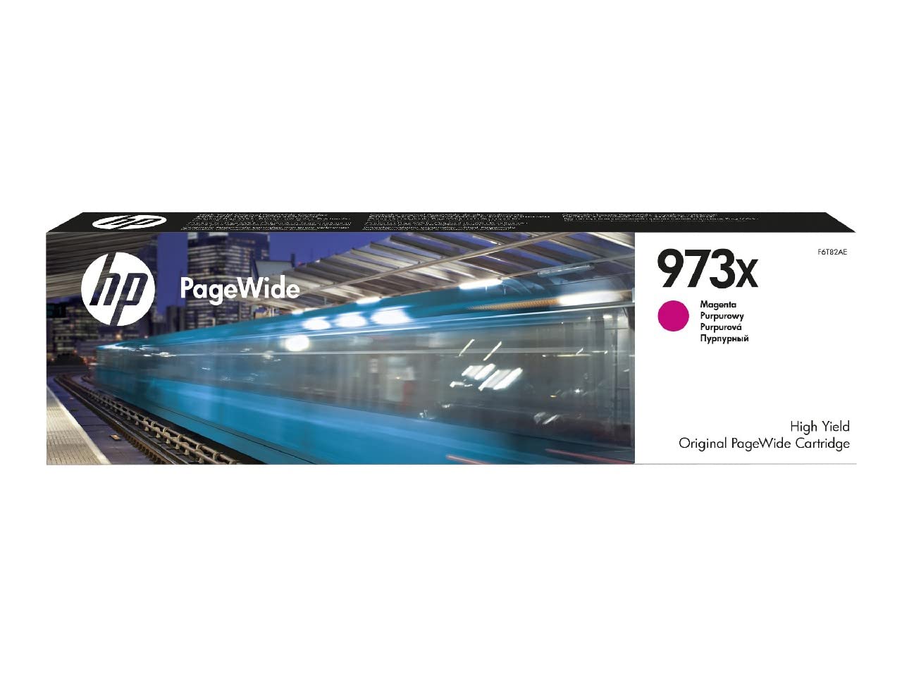 HP F6T82AE 973X High Yield Original PageWide Cartridge, Magenta, Single Pack