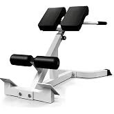 SUCXDZQ Roman Chair Back Extension Machine, Height &amp; Angle Adjustable | 245 lb Capacity, Carbon Steel Frame, Split Support Pads, Leg Rollers, Home Gym