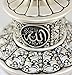 Islamic Table Decor Gift Egg Sculpture Statue Muslim Showpiece Home Decor Gifts Eid Ramadan Arabic Ayatul Kursi (7.5in Mother of Pearl)