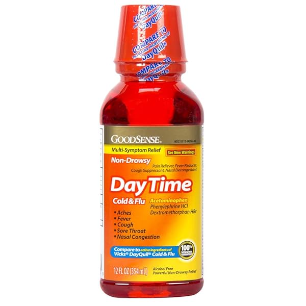GOODSENSE DAYTIME COLD AND FLU MULTI-SYMPTOM RELIEF, 12 FLUID OUNCE