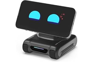 TANGIBLEFUTURE LOOI Robot-Space Black – AI Desktop Robot Companion,ChatGPT Voice Interaction,Visual Understanding,Personality&Memory,10W Wireless Charging,Tech&Gadget Gift,Electronic pets,Toy,Geek,Desktop Setup