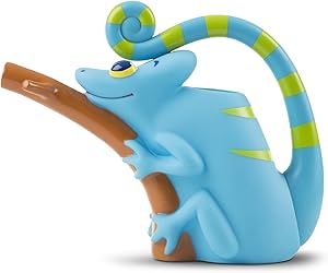 Melissa & Doug Sunny Patch Camo Chameleon Watering Can With Tail Handle and Branch-Shaped Spout