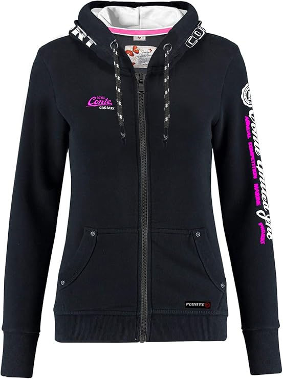 M.Conte Damen Sweatshirt Kapuzenjacke Hooded Sweater Sweat