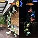 LED Solar Hummingbird Wind Chimes Outdoor - Waterproof Mobile Changing Light Color Wind Chime, Six Hummingbirds LED Wind Chimes for Home, Xmas Mom Gifts, Party, Festival Decor, Night Garden Decoration
