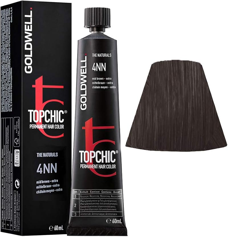 Goldwell Topchic Permanent Hair Colour 60 ml Medium Brown Extra 4Nn