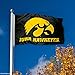 College Flags & Banners Co. Iowa Hawkeyes Black University Large College Flag