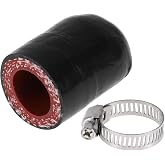 ACROPIX 5/8" 16mm ID 4-ply Polyester Silicone Rubber Hose End Cap | for Coolant Turbo Bypass Valve Vacuum, 30mm, Black Outside and Red Inside