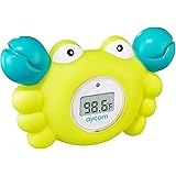 Aycorn Digital Baby Bath Thermometer - Fahrenheit Bath Thermometer Baby Safety - Water & Room Thermometer with LED Display an