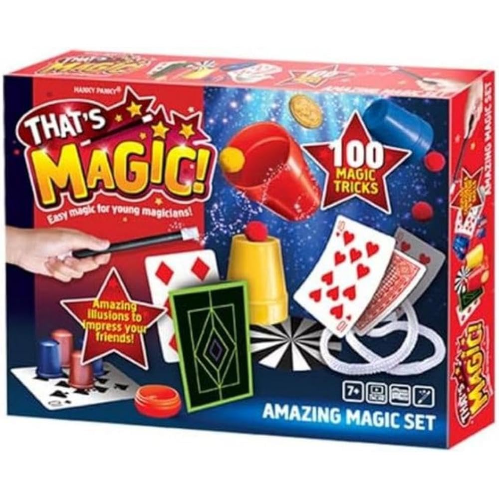That's Magic Amazing Magic Set - Featuring 100 Fun, Easy Tricks For Young Magicians - Helps Build Child's Motor Skills and Confidence - Includes Props, Videos and Instructions, 7+ Years