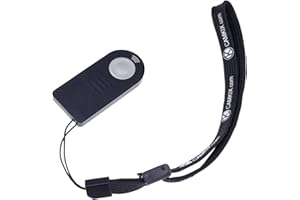 CAMKIX Wireless IR Shutter Remote Control - Works with Many Nikon and Canon Cameras, for Example: D70, D750, D3000, D3200, D3300, D5500, D7000 / EOS 5D Mark IV, 5DS, 6D, 77D, 100D, 750D, 800D