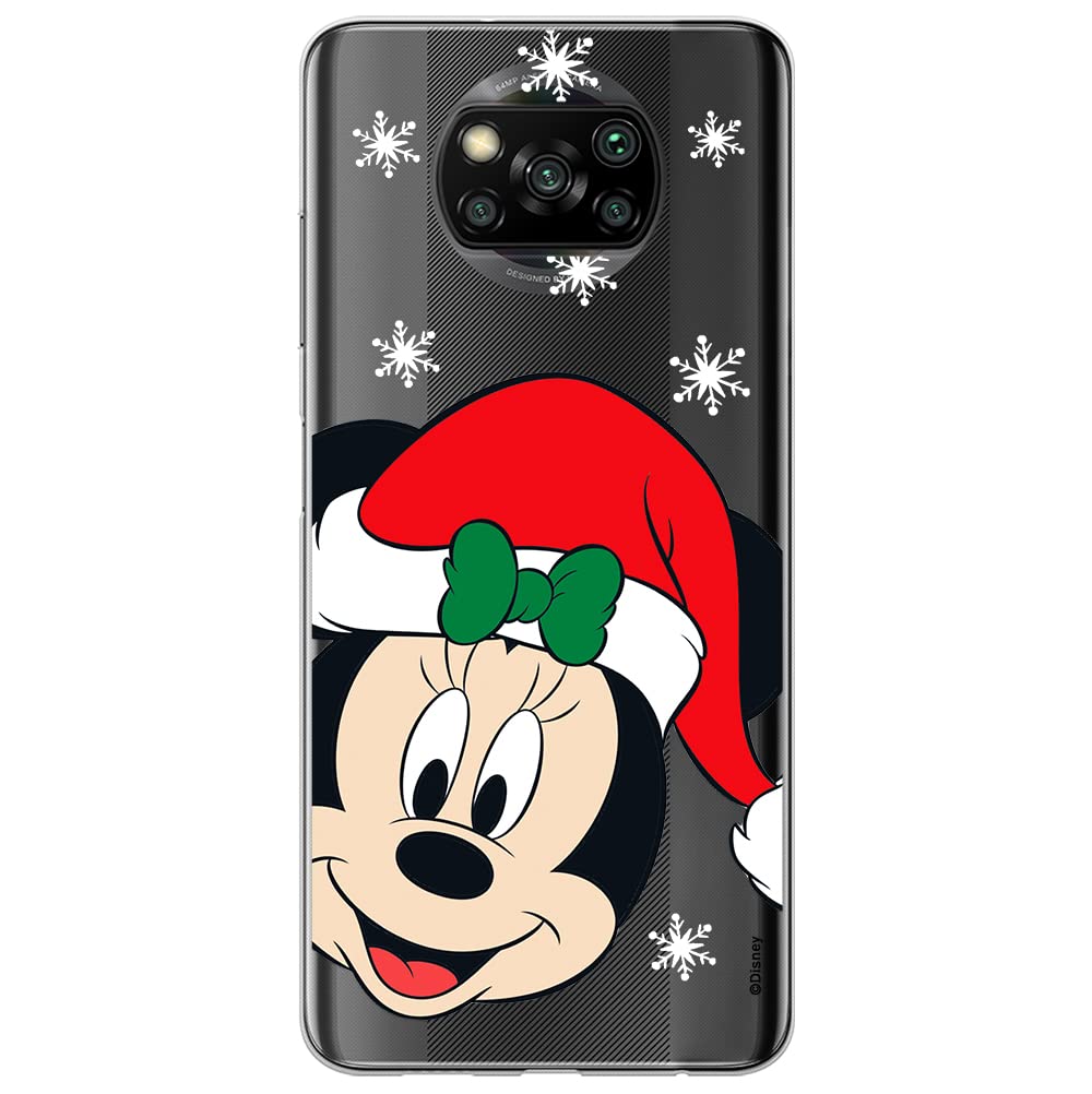 ERT GROUP mobile phone case for Xiaomi POCOPHONE X3 original and officially Licensed Disney pattern Minnie 060 optimally adapted to the shape of the mobile phone, partially transparent
