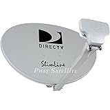 DIRECTV SWM3 COMPLETE PORTABLE CAMPING RV TAILGATE KIT SLIMLINE DISH SL3 WITH 3FT TRIPOD & COAXIAL RG6 & HDMI CABLE FOR GENIES & H24, H25, HR34, HR44, H44