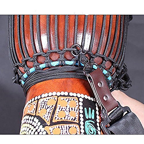 Djembe Strap Adjustable African Hand Drum Belt Percussion Accessories (Djembe Strap+thick padding)