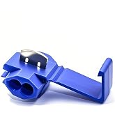 100PCS Solderless Quick Splice Wire Connectors, 18-14 AWG Lock Snap Electrical Wire Connector(Blue)
