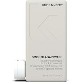 KEVIN.MURPHY SMOOTH.AGAIN WASH Frizz Control Shampoo, 8.4 fl oz | Frizz Control for Thick, Coarse and Unruly Hair, Moisturising Formula for Hair Hydration, Sulphate and Paraben-Free