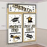 2017 Graduation Supplies Backdrop Grad Congrats Banner - Photo Booth Wall Party Decorations