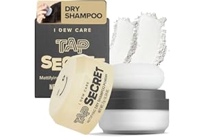 I DEW CARE Tap Secret Dry Shampoo Powder with Biotin – Tap Secret Original | Strengthening & Volumizing, Refillable, Travel size, Non-aerosol, Brunette, Korean Ginseng, Stocking Stuffers, 0.24 Oz