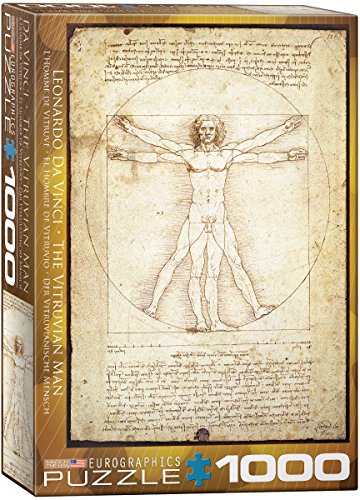 EuroGraphics Vitruvian Man by Leonard Da Vinci 1000 Piece Puzzle