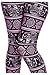 VIV Collection Plus Size Printed Brushed Ultra Soft Leggings (Black Pink Elephant March)