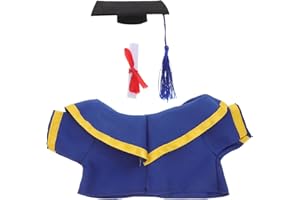 SUPVOX Doll Graduation Costume Cap and Gown for Plush Bear Reusable Outfit for Stuffed Animal