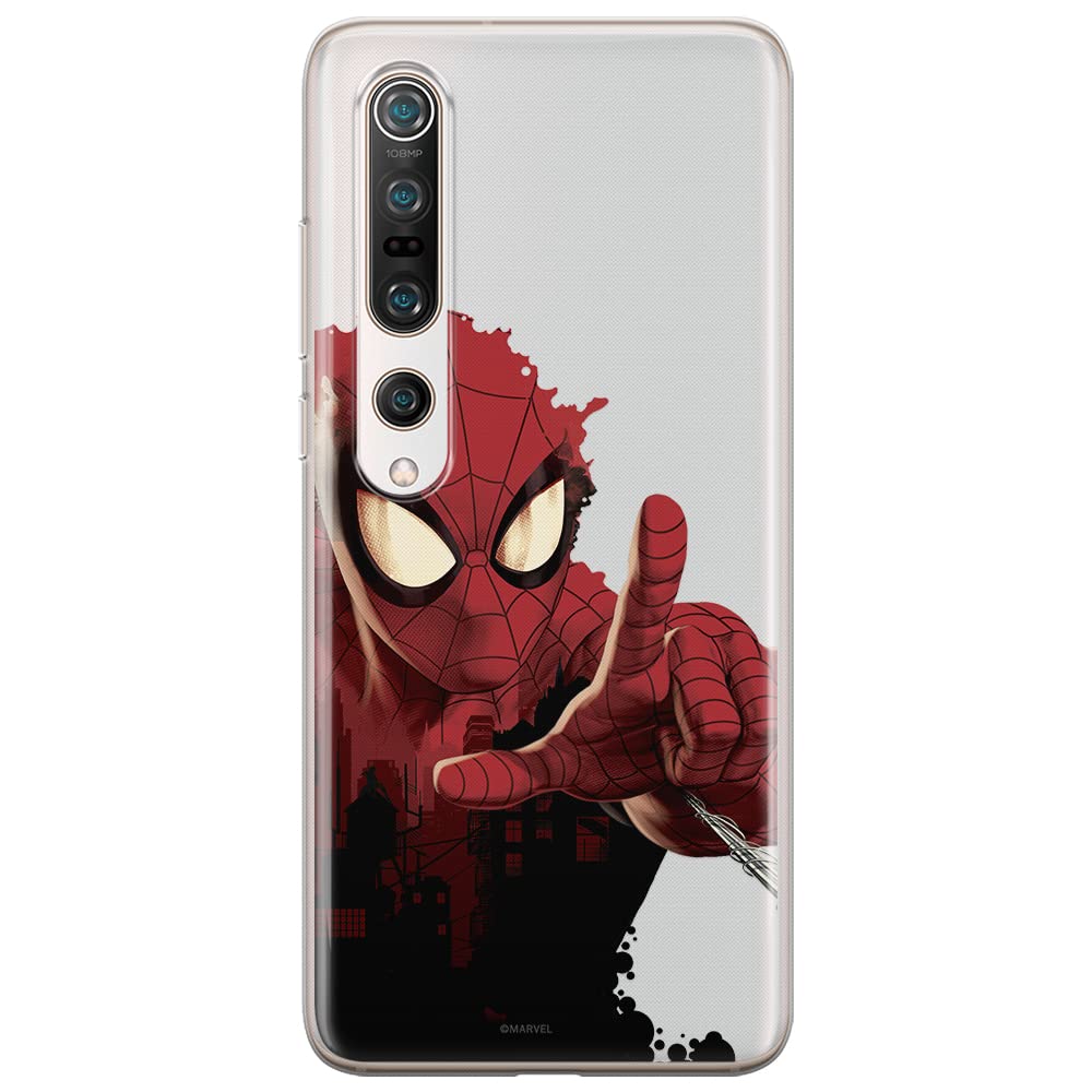 ERT GROUP mobile phone case for Xiaomi MI 10 / MI 10 PRO original and officially Licensed Marvel pattern Spider Man 006 optimally adapted to the shape of the mobile phone, partially transparent — image 1