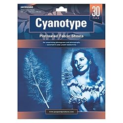 Jacquard Cyanotype Fabric Sheets, Pre-Sensitized