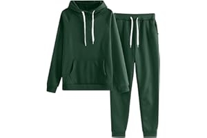 YAFINMO Womens 2 Piece Outfits Unisex Oversized Sweatsuit Lounge Sets Baggy Sweatpants Fall Hoodies Tracksuit with Pockets