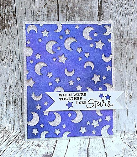 Ebuy India Rectangle Moons Stars Layers Metal Die Cuts Cutting Dies for DIY