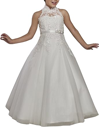 halter neck flower girl dresses