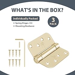 Self Closing Hinge Satin Brass Auto Close Hardware