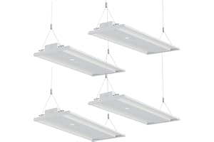 JC-LGL 300W LED Linear High Bay Light, 45000LM Linear High Bay Shop Light Commercial 120-277V, 5000K High Bay Lights for Warehouse, Garage Factory, UL Listed, 5 Years Warranty, 4 Pack