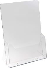 Europel Leaflet & Brochure Holder for A4 - Crystal Clear Acrylic view 2